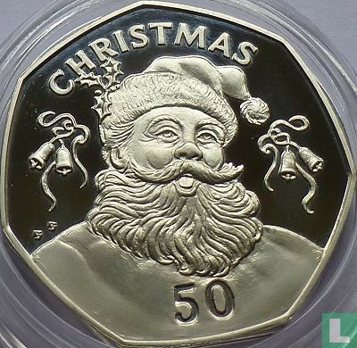 Gibraltar 50 pence 1992 (PROOF - copper-nickel) "Christmas" - Image 2