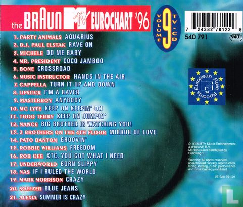 The Braun MTV Eurochart '96 Volume 9 - Bild 2