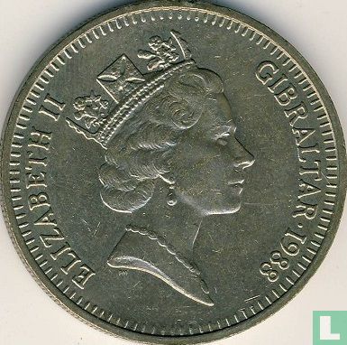 Gibraltar 5 pounds 1988 - Afbeelding 1