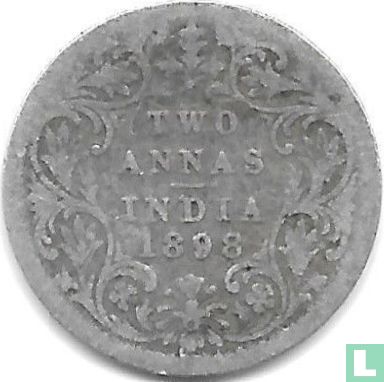 British India 2 annas 1898 (Calcutta) - Image 1