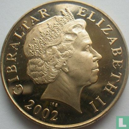 Gibraltar 5 pounds 2002 "50th anniversary Coronation of Queen Elizabeth II" - Afbeelding 1