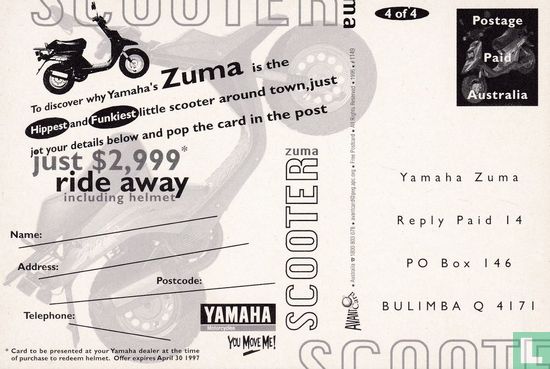 01149 - Yamaha Zuma Scooter - Afbeelding 2