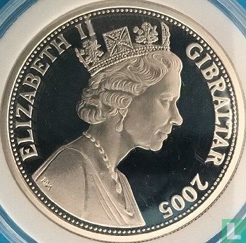 Gibraltar 5 Pound 2005 (PP) "200th anniversary of the Battle of Trafalgar - Napoleon" - Bild 1