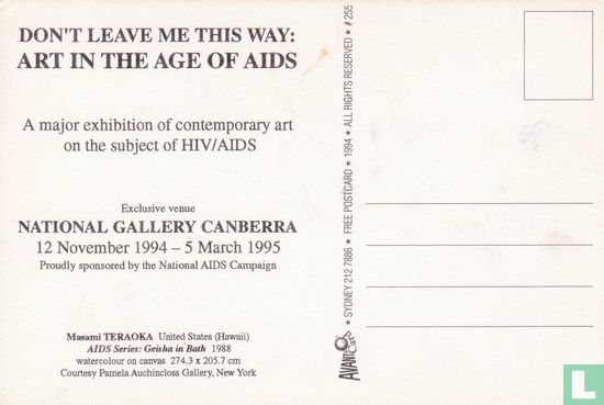 00255 - National Gallery Canberra - Art In The Age Of AIDS - Bild 2