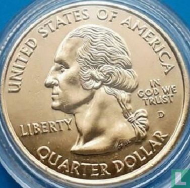 États-Unis ¼ dollar 2001 (D - plaqué or) "New York" - Image 2