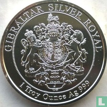 Gibraltar 15 pounds 2014 (zilver - kleurloos) - Afbeelding 2