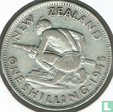 New Zealand 1 shilling 1945 - Image 1