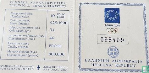 Greece 10 euro 2003 (PROOF) "2004 Summer Olympics in Athens - Equestrian" - Image 3