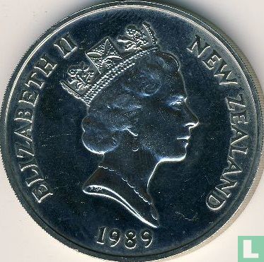 Nieuw-Zeeland 1 dollar 1989 "1990 Commonwealth Games - Gymnast" - Afbeelding 1