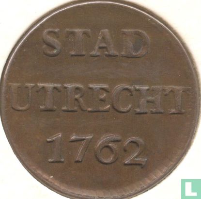 Utrecht 1 duit 1762 (koper) - Afbeelding 1