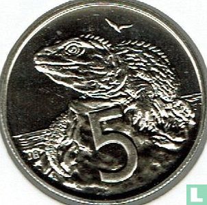 New Zealand 5 cents 1990 - Image 2