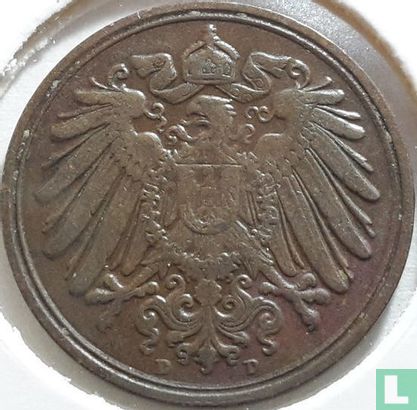 Duitse Rijk 1 pfennig 1893 (D) - Afbeelding 2