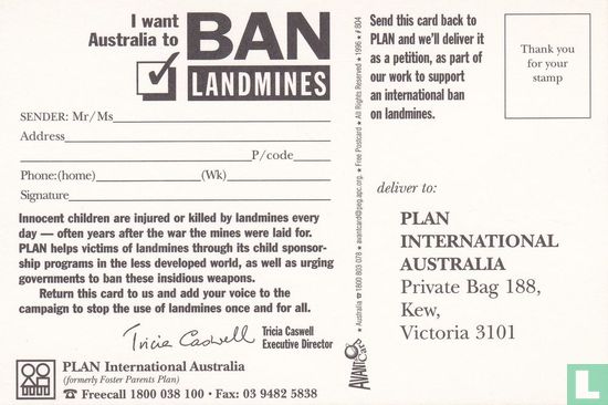 00804 - Plan International Australia "How does a landmine..." - Afbeelding 2