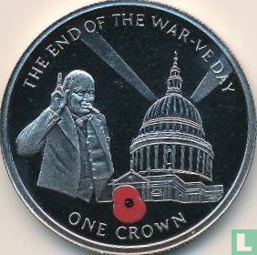 Gibraltar 1 crown 2004 "The end of the war - VE day" - Afbeelding 2