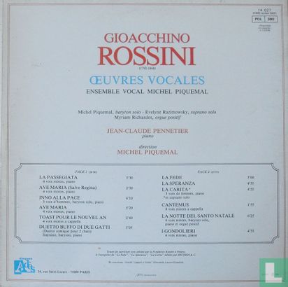 Gioacchino Rossini: Oeuvres vocales - Afbeelding 2