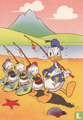 Donald, Kwik, Kwek en Kwak vissen - Afbeelding 1