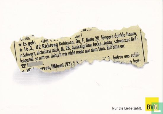 BVG Postkartenedition - Motiv Nr. 4 - Afbeelding 1