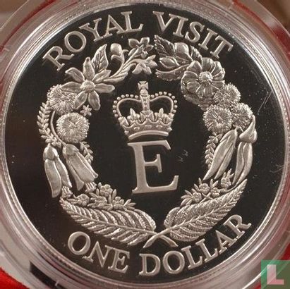 New Zealand 1 dollar 1986 (PROOF) "Royal Visit" - Image 2