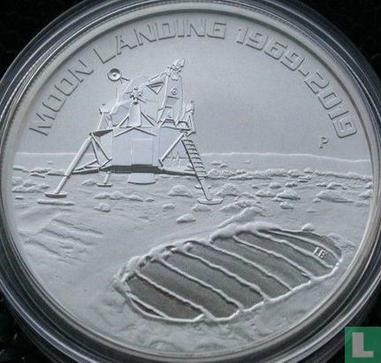 Australien 1 Dollar 2019 (Typ 3 - ungefärbte) "50th anniversary of the moon landing" - Bild 2