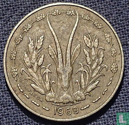 West-Afrikaanse Staten 5 francs 1969 - Afbeelding 1