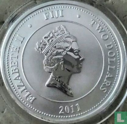 Fiji 2 dollars 2011 (colourless) "Taku turtle" - Image 1