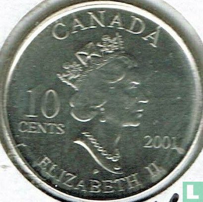 Canada 10 cents 2001 "International year of the volunteers" - Image 1