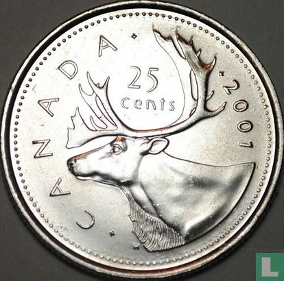 Canada 25 cents 2001 (nikkel) - Afbeelding 1