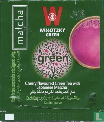 Cherry flavoured Green Tea with Japanse Matcha - Afbeelding 2