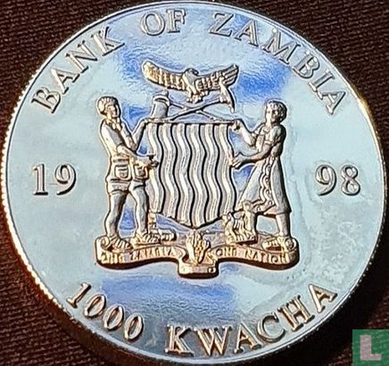 Zambia 1000 kwacha 1998 (PROOF) "European unity - 200 euro note face design" - Image 1