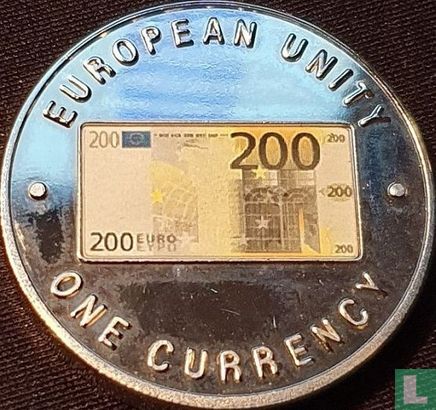Zambia 1000 kwacha 1998 (PROOF) "European unity - 200 euro note face design" - Image 2