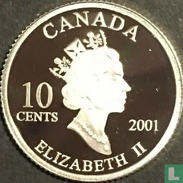 Canada 10 cents 2001 (PROOF) "International year of the volunteers" - Afbeelding 1