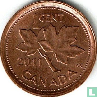 Canada 1 cent 2011 (zinc recouvert de cuivre) - Image 1