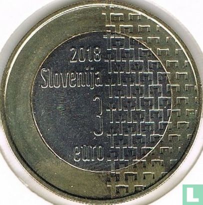 Slovénie 3 euro 2018 "Centenary of the End of the First World War" - Image 1