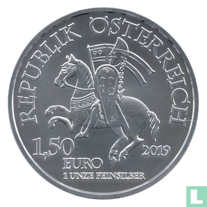 Oostenrijk 1½ euro 2019 "825th Anniversary of the Vienna Mint - Leopold V" - Afbeelding 1
