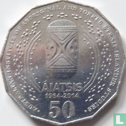 Australië 50 cents 2014 (kleurloos) "50th anniversary of AIATSIS" - Afbeelding 2
