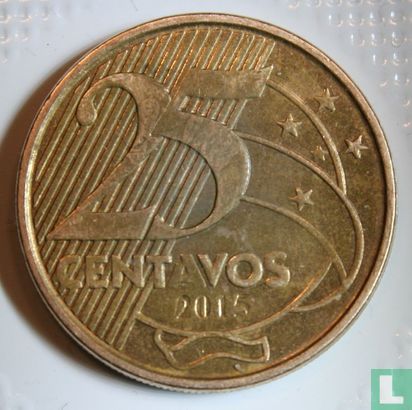 Brésil 25 centavos 2015 - Image 1