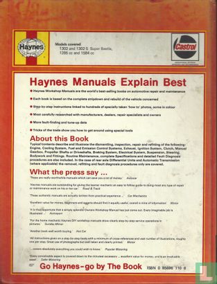 VW Beetle 1302 & 1302S Owners Workshop Manual - Image 2