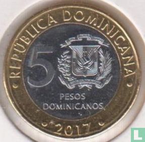 Dominican Republic 5 pesos 2017 - Image 1