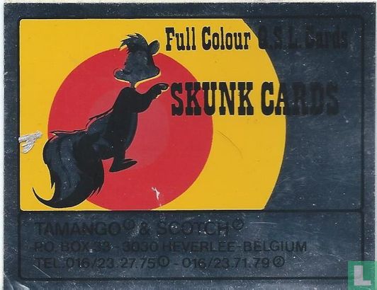 Full colour QSL cards Skunk cards