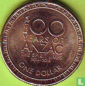 Australie 1 dollar 2014 "100 years ANZAC" - Image 2