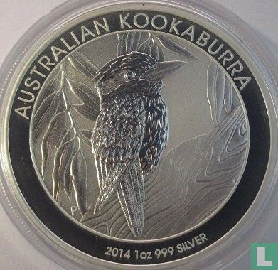 Australien 1 Dollar 2014 (ungefärbte - ohne Privy Marke) "Kookaburra" - Bild 1
