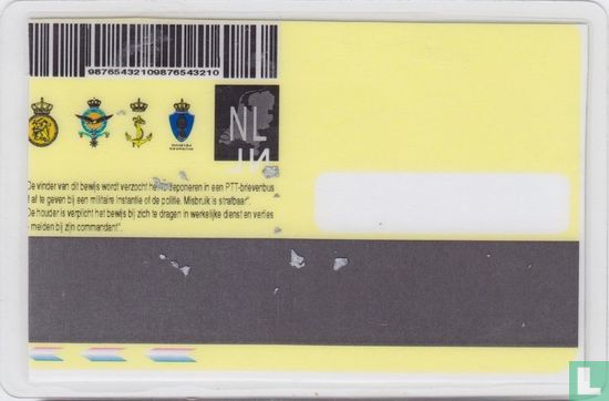 Koninkrijk der Nederlanden Identiteitsbewijs Krijgsmacht - Afbeelding 2