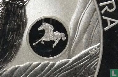 Australië 1 dollar 2014 (kleurloos - met paard privy merk) "Kookaburra" - Afbeelding 3