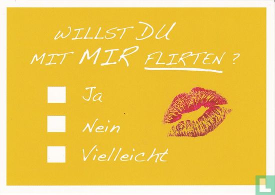 Kasseler Bank "Willst Du Mit Mir Flirten?" - Afbeelding 1
