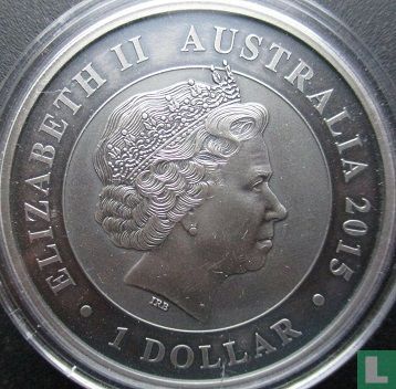 Australien 1 Dollar 2015 (gefärbt) "25th anniversary Australian kookaburra bullion coin series" - Bild 1