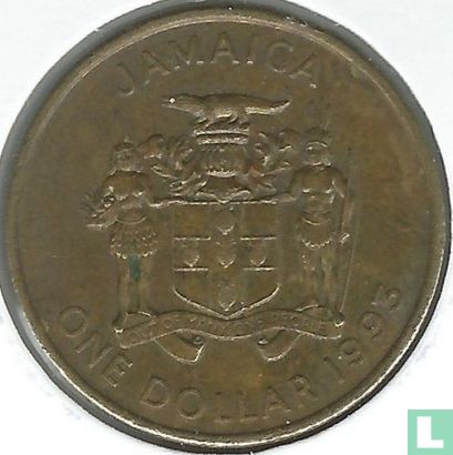 Jamaika 1 Dollar 1993 (vermessinger Stahl) - Bild 1