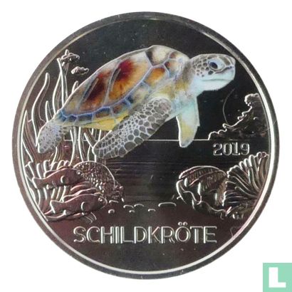 Oostenrijk 3 euro 2019 "Turtle" - Afbeelding 1