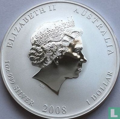 Australië 1 dollar 2008 (type 1 - kleurloos) "Year of the Mouse" - Afbeelding 1