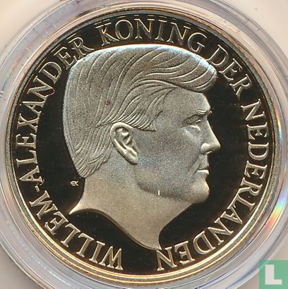 Netherlands Antilles 10 gulden 2013 (PROOF) "Accession of King Willem-Alexander to the throne" - Image 2