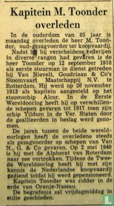 19652605 Overlijden Marten Toonder sr - Image 1